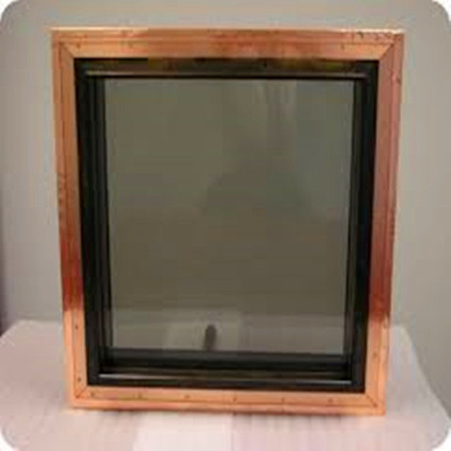 1-5mm Glass Rf Emi Shielding Window For Mri Shielding Room With Wire Mesh Inside emi